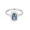 54.5 Bague en or blanc, saphirs : 1,30 carat et diamants : 0,30 carat 58 Facettes DV34030-8