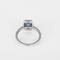 54.5 Bague en or blanc, saphirs : 1,30 carat et diamants : 0,30 carat 58 Facettes DV34030-8