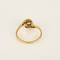 54 Bague tourbillon en or jaune, blanc et diamants : 0,15 carat 58 Facettes DV34030-10