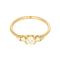 51.5 Élégante bague en or jaune 18k Diamants 58 Facettes DV33844-1