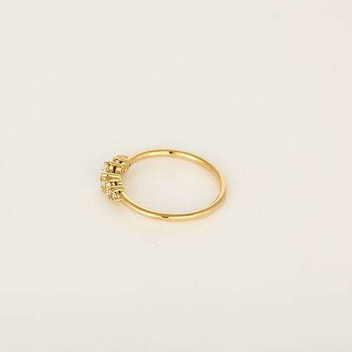 51.5 Élégante bague en or jaune 18k Diamants 58 Facettes DV33844-1