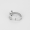 53 Chopard Happy Diamonds - Bague en or blanc avec diamants et saphirs 58 Facettes DV14290-7