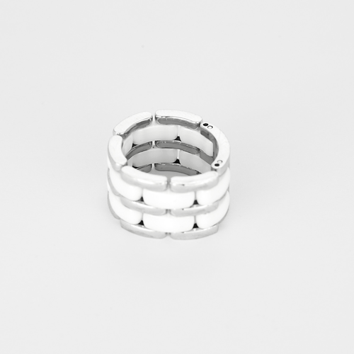 54 CHANEL - Ultra - Grand modèle - Bague en or blanc et céramique 58 Facettes DV14290-3