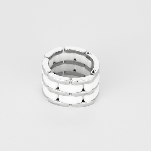 54 CHANEL - Ultra - Grand modèle - Bague en or blanc et céramique 58 Facettes DV14290-3