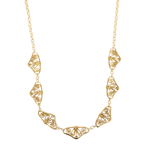 Élégant collier draperie en or jaune 58 Facettes DV33744-6