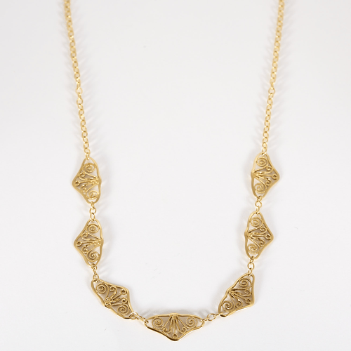 Élégant collier draperie en or jaune 58 Facettes DV33744-6