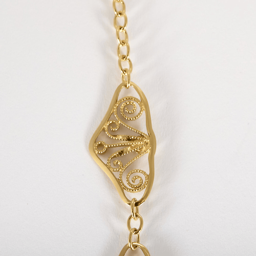 Élégant collier draperie en or jaune 58 Facettes DV33744-6