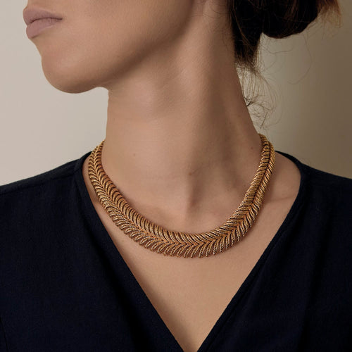 Collier en or jaune attribué à Boucheron par André Vassort 58 Facettes DV34030-19