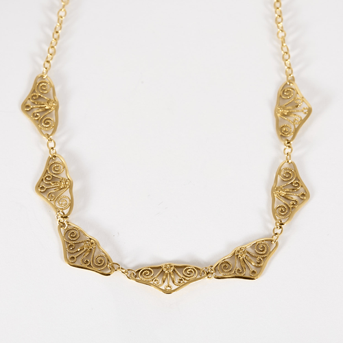 Élégant collier draperie en or jaune 58 Facettes DV33744-6