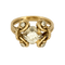 54 Élégante bague en or jaune, platine et diamants : 0,80 carat 58 Facettes DV34030-17