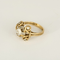 54 Élégante bague en or jaune, platine et diamants : 0,80 carat 58 Facettes DV34030-17