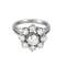 48.5 Bague marguerite en or blanc, diamants 58 Facettes DV34030-18
