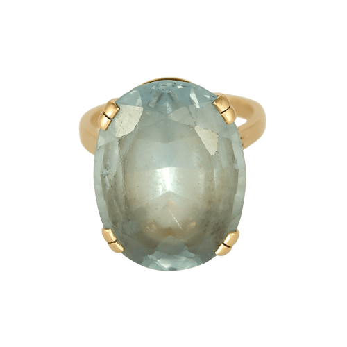 51 Bague cocktail en or jaune et aigue-marine 58 Facettes DV33728-2