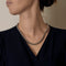 Collier en or blanc à maille popcorn 58 Facettes DV34030-20