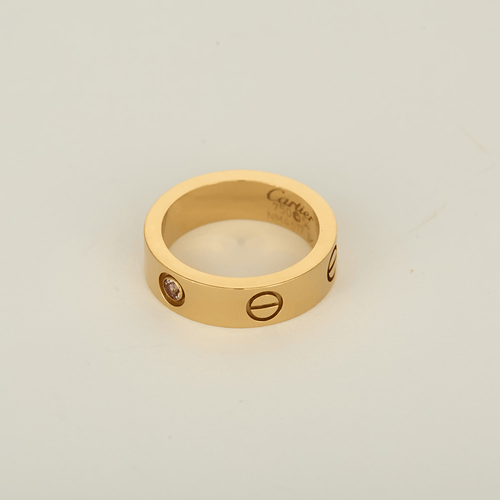 54 Cartier - Love - Bague en or jaune et saphir rose 58 Facettes DV33396-1