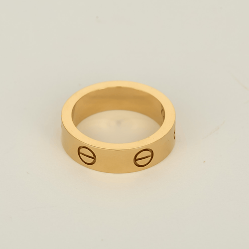 54 Cartier - Love - Bague en or jaune et saphir rose 58 Facettes DV33396-1