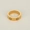 54 Cartier - Love - Bague en or jaune et saphir rose 58 Facettes DV33396-1