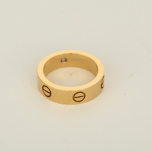 54 Cartier - Love - Bague en or jaune et saphir rose 58 Facettes DV33396-1