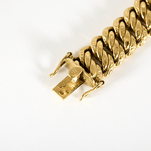 Bracelet en or jaune à maille américaine 58 Facettes DV33744-1