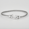 Fred - Force 10 - Moyen Modèle - Bracelet composé d'un cordon en nylon tressé et or blanc, diamants 58 Facettes DV31908-1