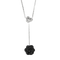 Chanel - Camélia - Collier en or blanc, diamants : 0,20 carat et onyx 58 Facettes DV33076-6