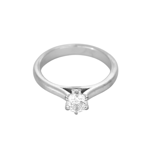 48 Bucherer - Bague Solitaire en or gris et diamant : 0,40 carat 58 Facettes DV34377-2