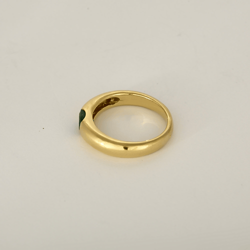 51.5 Bague jonc en or jaune et émeraude : 0,40 carat 58 Facettes DV32960-1