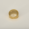 Bague bandeau en or jaune et or gris, pavage diamants 58 Facettes DV26327-12-51-2
