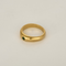 51 Bague jonc bombée en or jaune et petite émeraude 58 Facettes DV34049-5