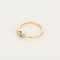 Bague Solitaire en or rose et diamants : 0,37 carat