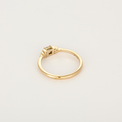Bague Solitaire en or rose et diamants : 0,37 carat