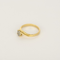 Bague Solitaire en or jaune, or blanc et diamants : 0,14 carat