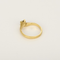 Bague Solitaire en or jaune, or blanc et diamants : 0,14 carat