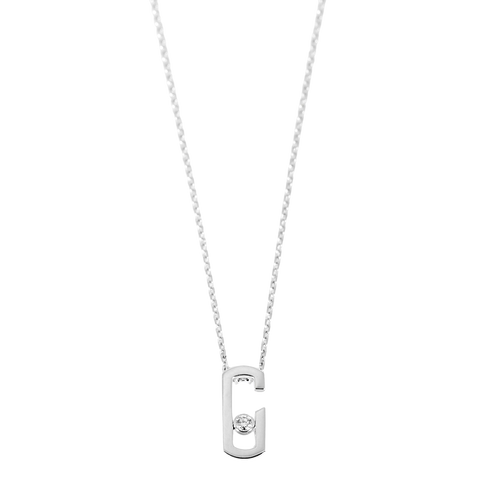 Messika - Gigi Hadid - Collier en or blanc et diamant : 0,05 carat