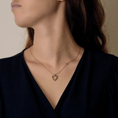 FRED - Pretty Woman - Élégant collier en or rose et diamants : 0,05 carat environ 58 Facettes DV34347-1