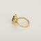 51 Bague marguerite en or jaune, diamants et saphir 58 Facettes DV34627-1