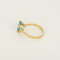 54 Bague coktail en or jaune 18k Topaze bleue 58 Facettes DV31672-16