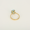 54 Bague coktail en or jaune 18k Topaze bleue 58 Facettes DV31672-16