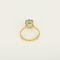 54 Bague coktail en or jaune 18k Topaze bleue 58 Facettes DV31672-16