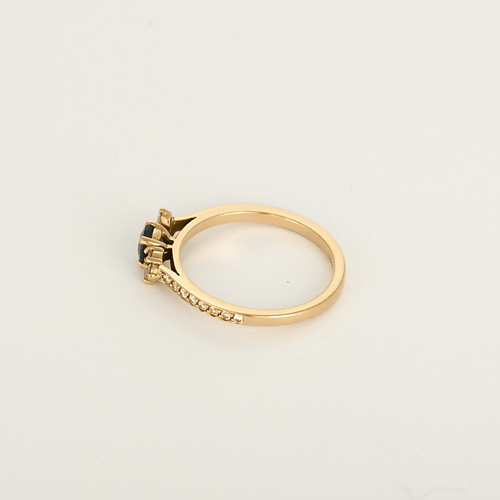 50 Gemmyo Bague baby everbloom  en Or rose 18k Saphir and Diamant 58 Facettes DV34798-1