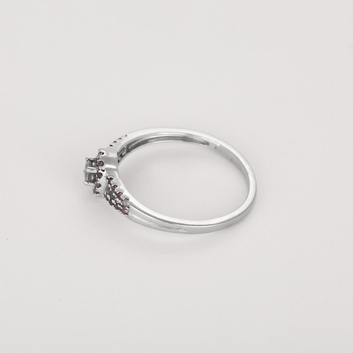 54 Mauboussin Bague Vie, volupté et passion en or gris et saphirs rose 58 Facettes DV34381-1