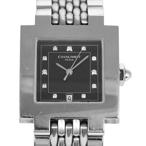 CHAUMET - Style - Montre en acier et index diamantés 58 Facettes DV34030-2