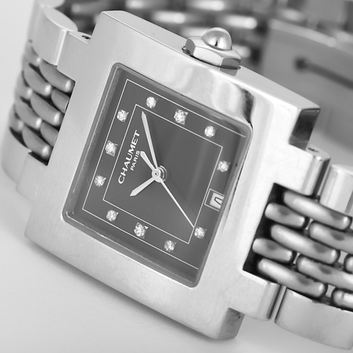 CHAUMET - Style - Montre en acier et index diamantés 58 Facettes DV34030-2