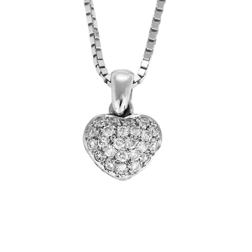 STERN - Collier en or blanc et diamants : 0,20 carat