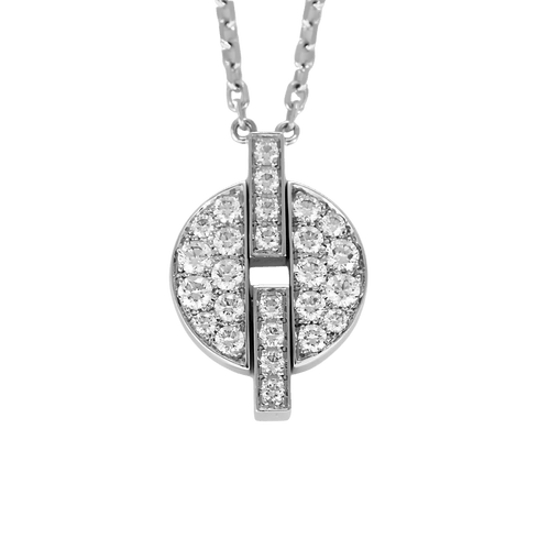 Cartier- Himalia - Collier en or blanc et diamants