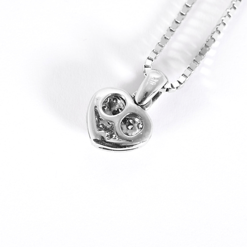 STERN - Collier en or blanc et diamants : 0,20 carat