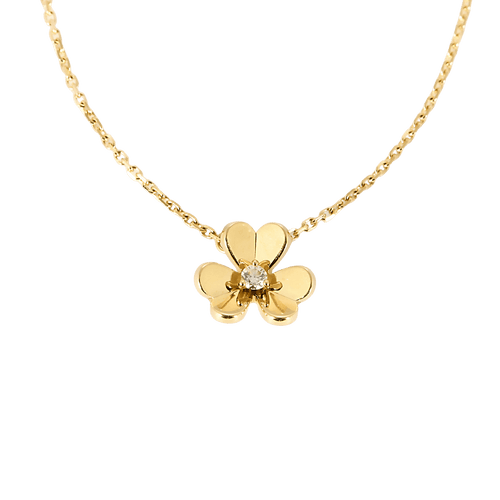 Van Cleef & Arpels- Frivole - Mini Modèle - Collier en Or jaune et diamant