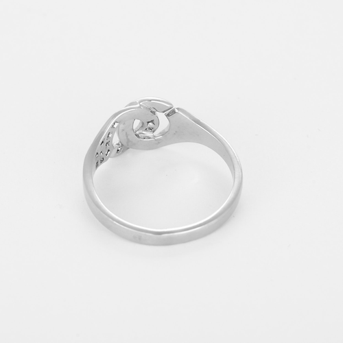 Dinh Van - Menottes R8 - Bague en or gris et diamants