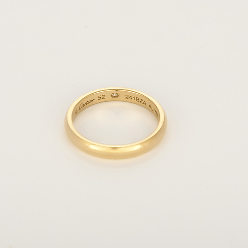 Cartier - Alliance en or jaune et diamant