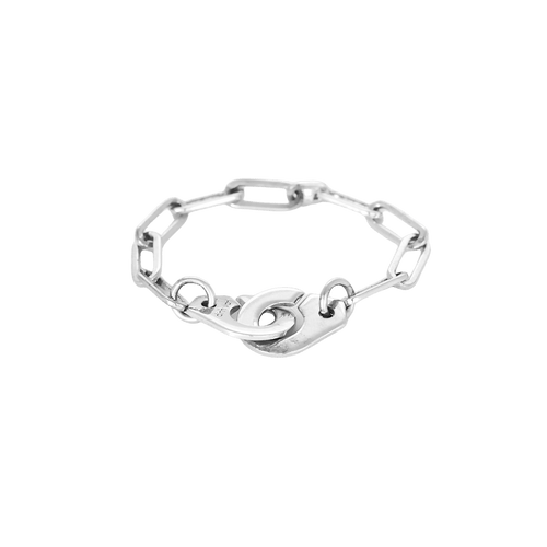 DINH VAN " Chaîne menotte" - R7 - Bague en or blanc